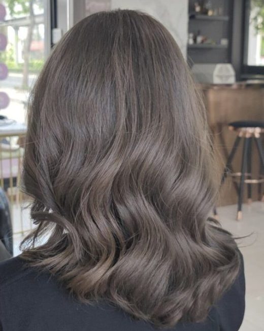 balayage ash brown hair