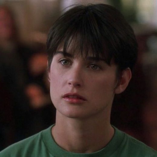 demi moore pixie cut