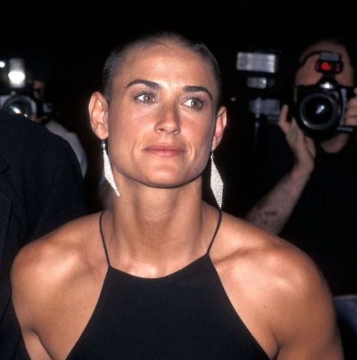 demi moore short hair