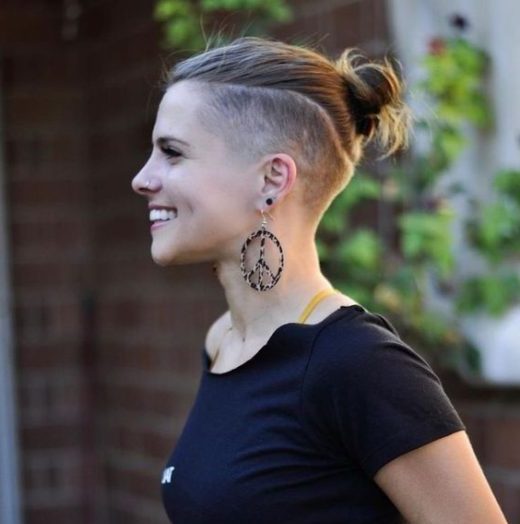 Long On Top Short On The Sides Haircut for Women