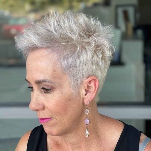 fine hair short hairstyles for over 70 with glasses