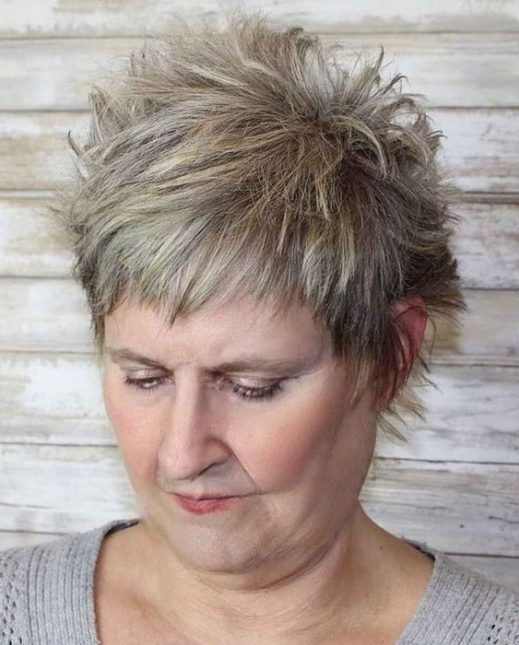 low maintenance hairstyles for 60 year old woman with fine hairthick hair short spiky haircuts for over 60