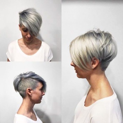 medium hair with undercut