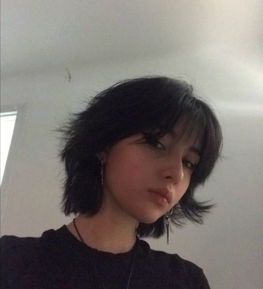 short fluffy hair girl