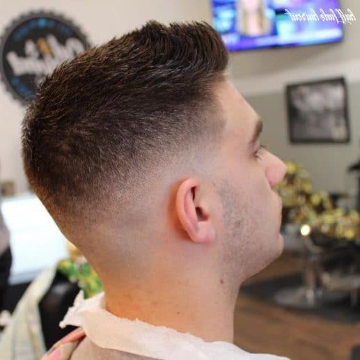 short sides medium top haircut