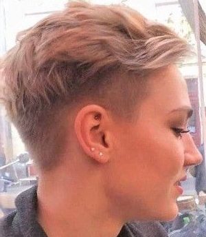 small side undercut long hair