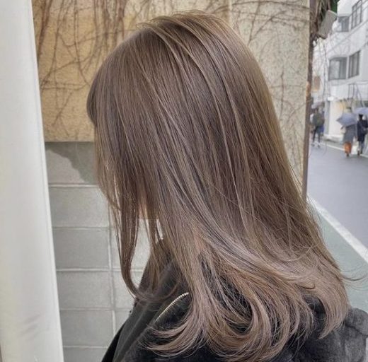 smokey ash brown hair color