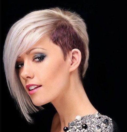 thick hair short sides long top female