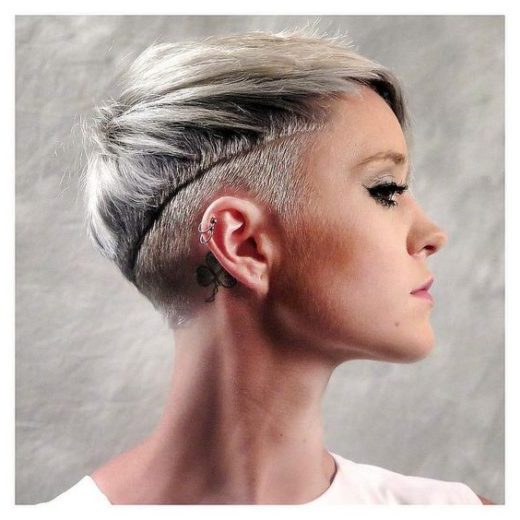 undercut side shave girl