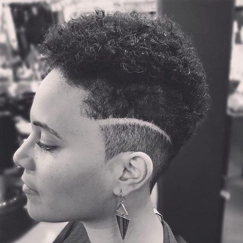 fade short natural haircuts for black females