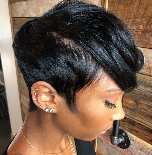 round face feminine short natural haircuts for black females
