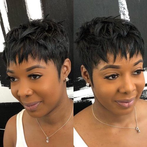 round face oval face short natural haircuts for black females