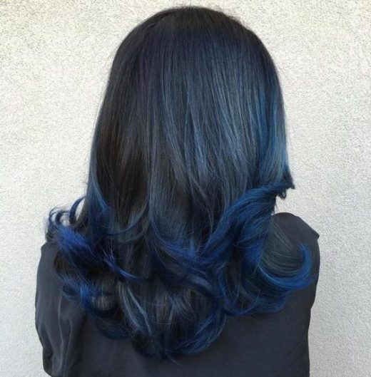 blue black hair