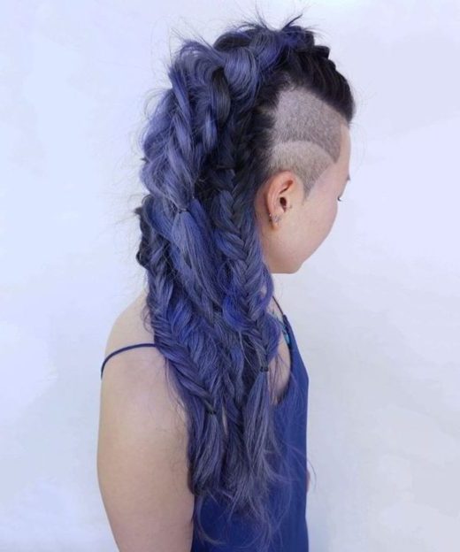 dark blue hair dye