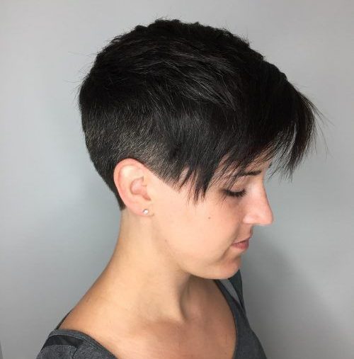 edgy messy short pixie cut