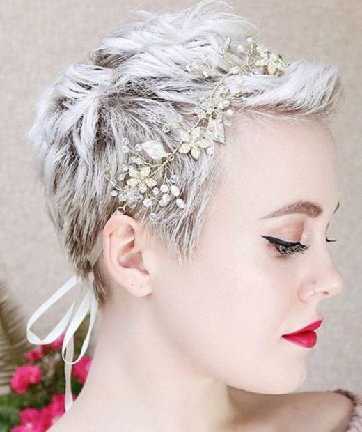 hair jewelry for short hair