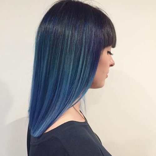 royal blue hair