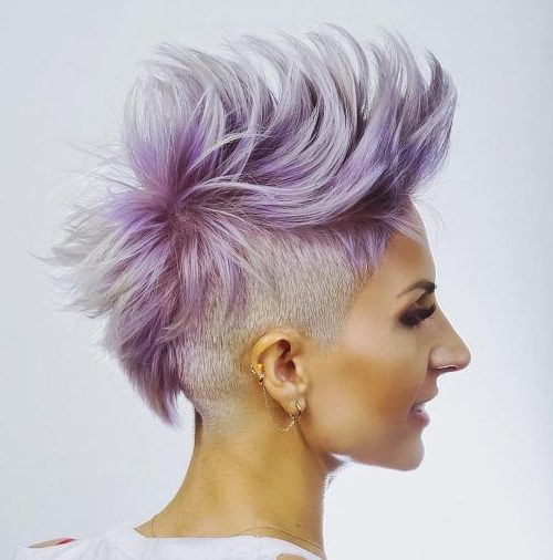 thick hair feminine undercut pixie