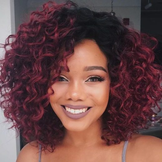 brown light burgundy hair color