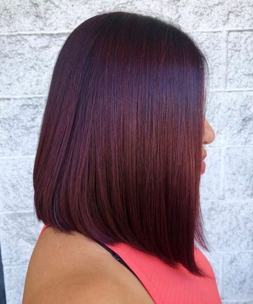 burgundy dark red hair