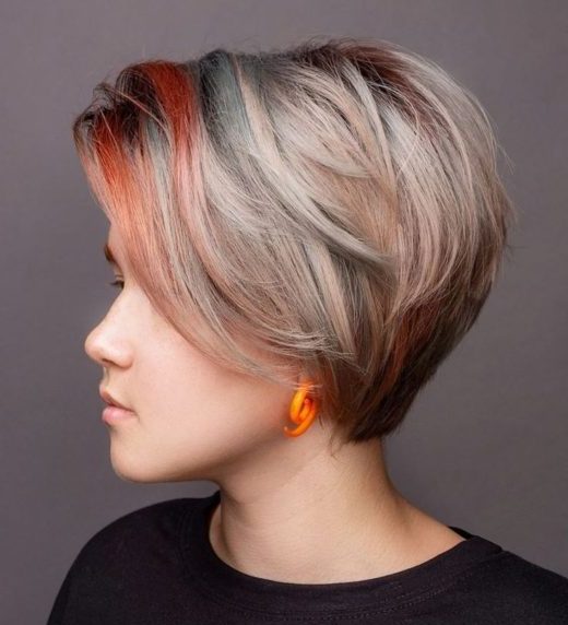 choppy layered bob for thick hair