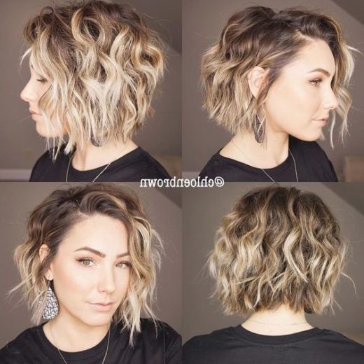 choppy short layered hair