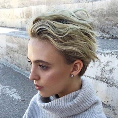 edgy short hair shaved sides female