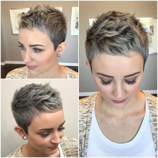 feminine pixie cut with undercut