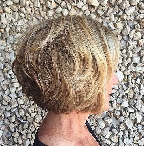 natural curly undercut bob