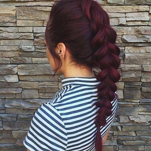 purple burgundy hair
