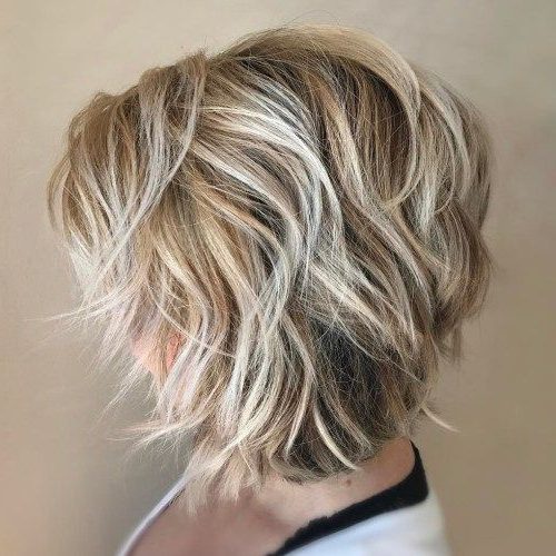 shaggy layered bob