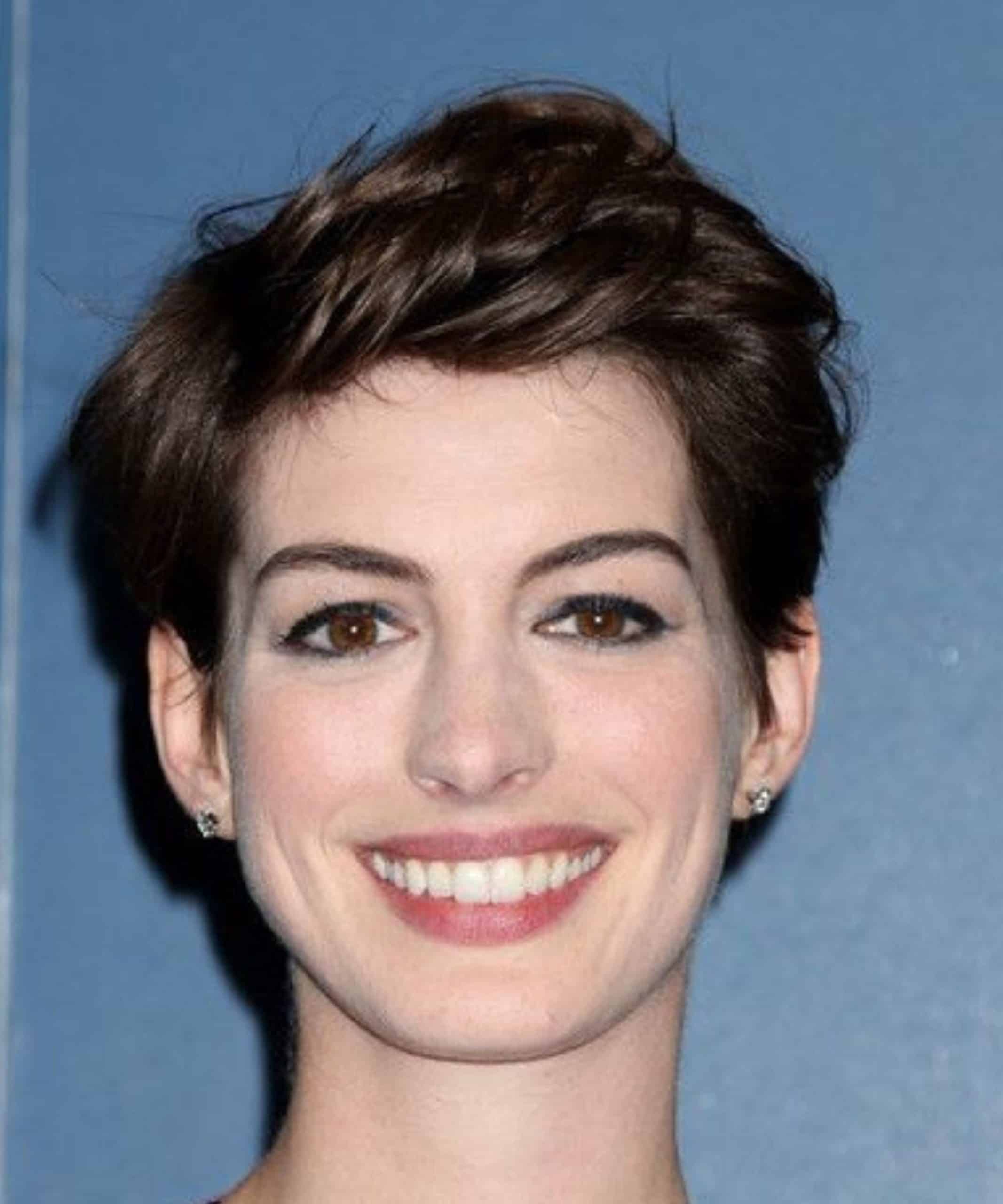 back anne hathaway pixie hair cut