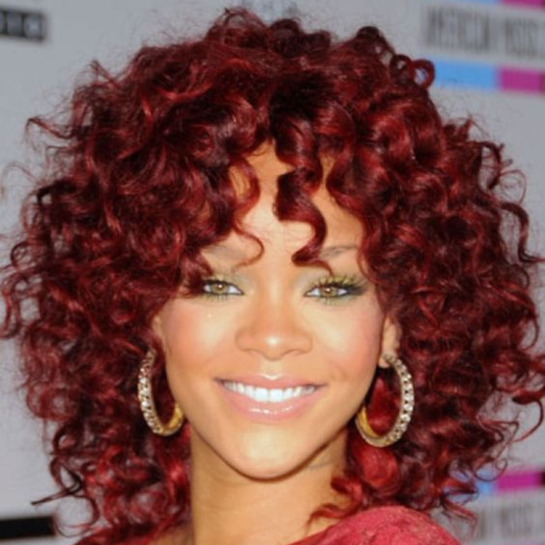 Burgundy Hair Colors on Black Women with Natural Hairstyles