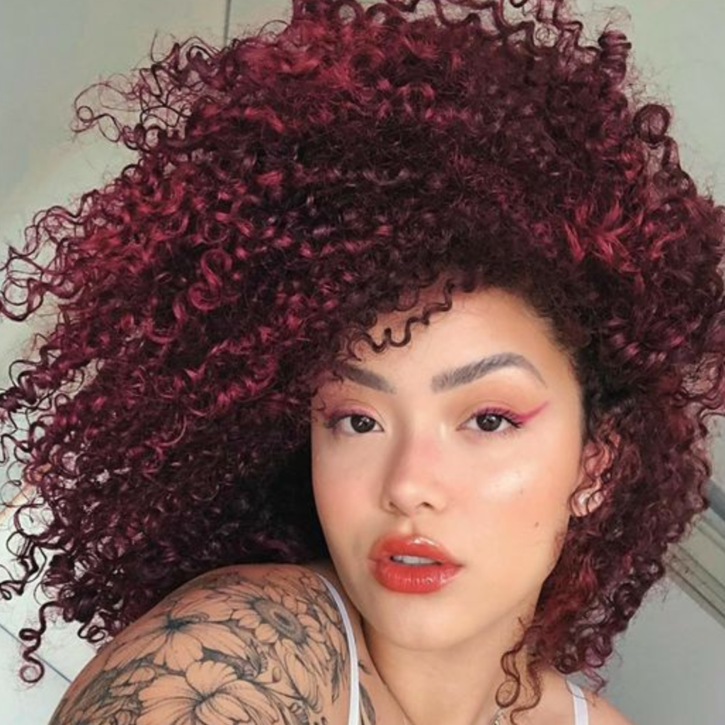 Burgundy Hair Colors on Black Women with Natural Hairstyles | Short ...