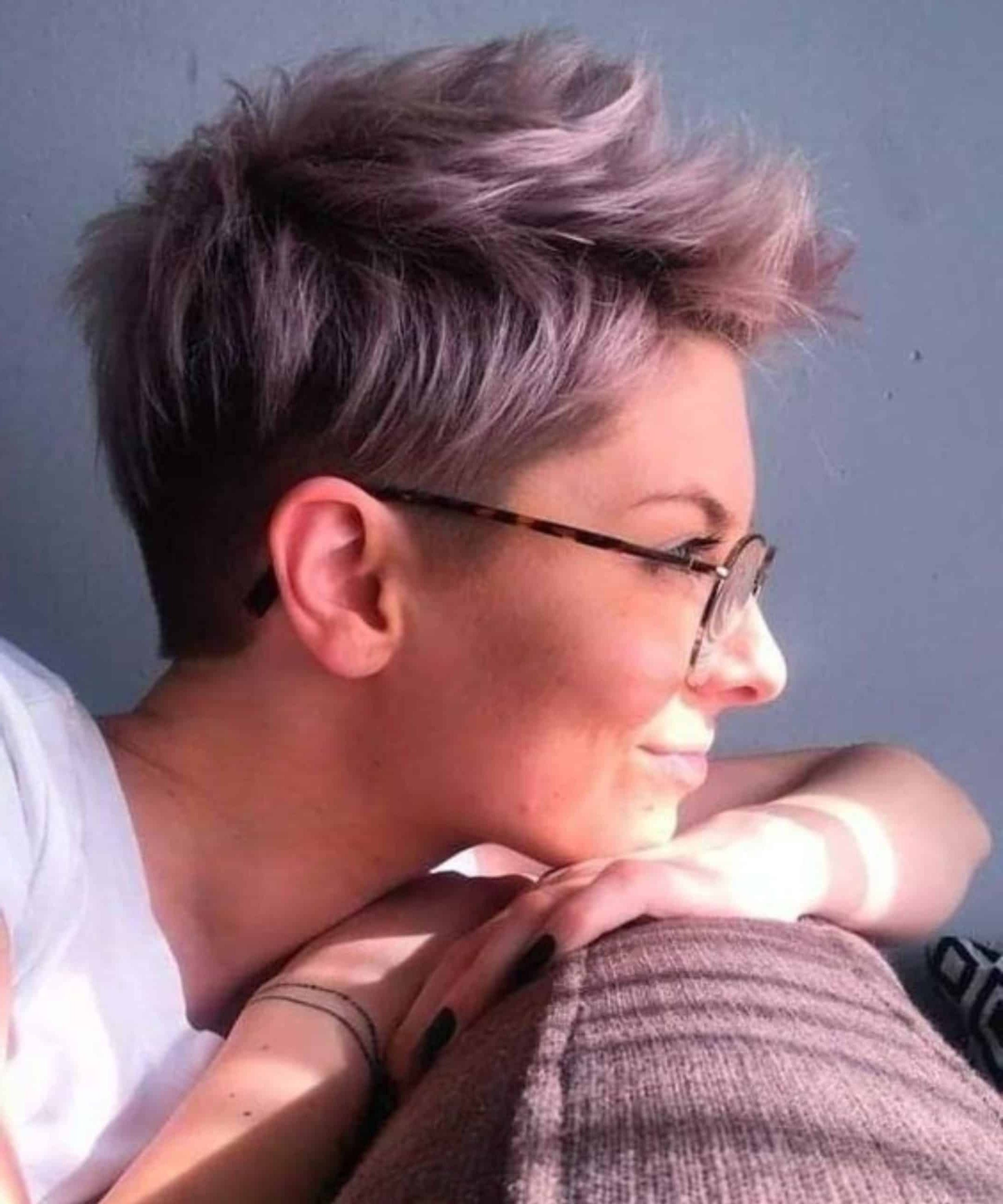 edgy messy short pixie cut