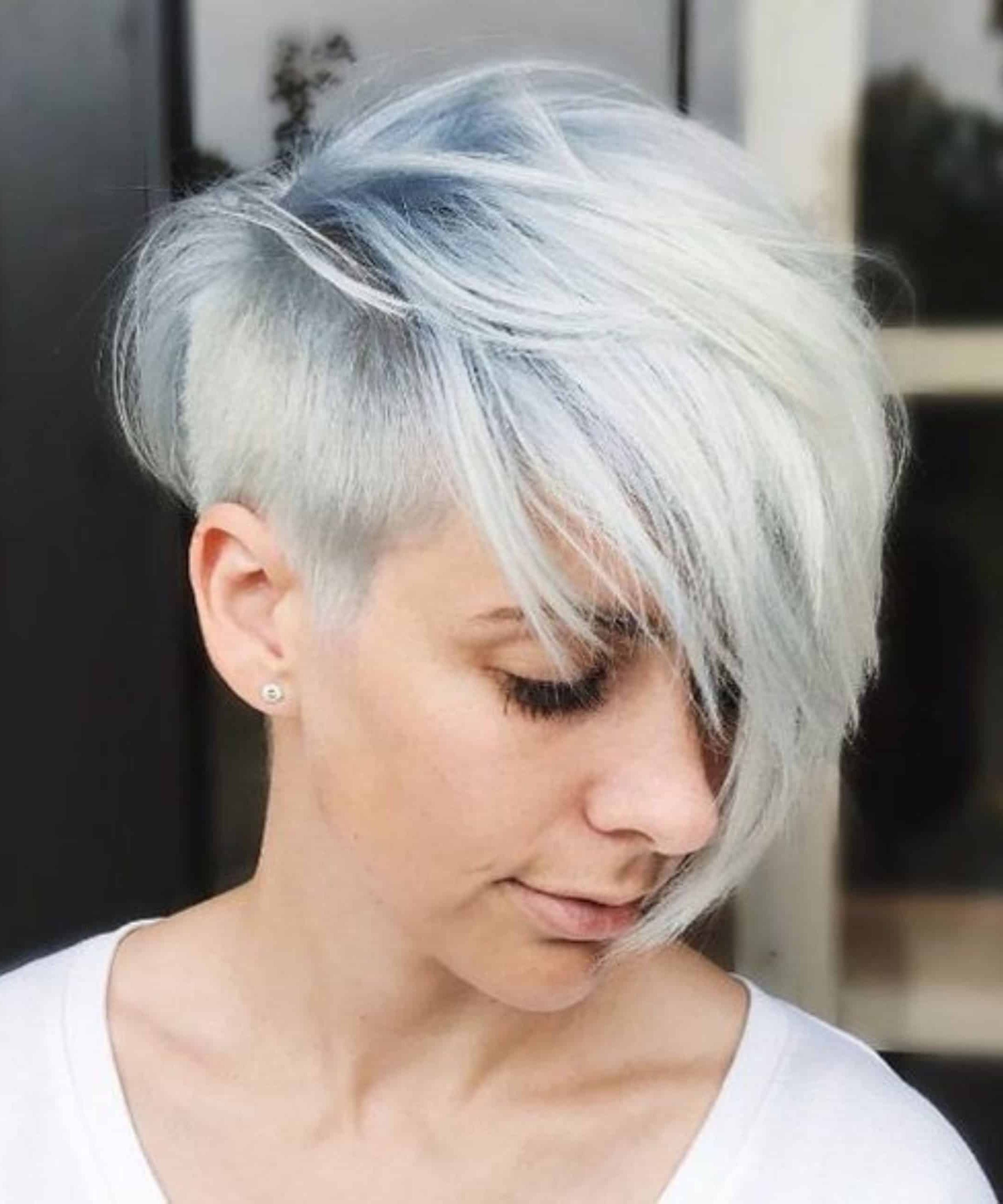 long layered long pixie cut