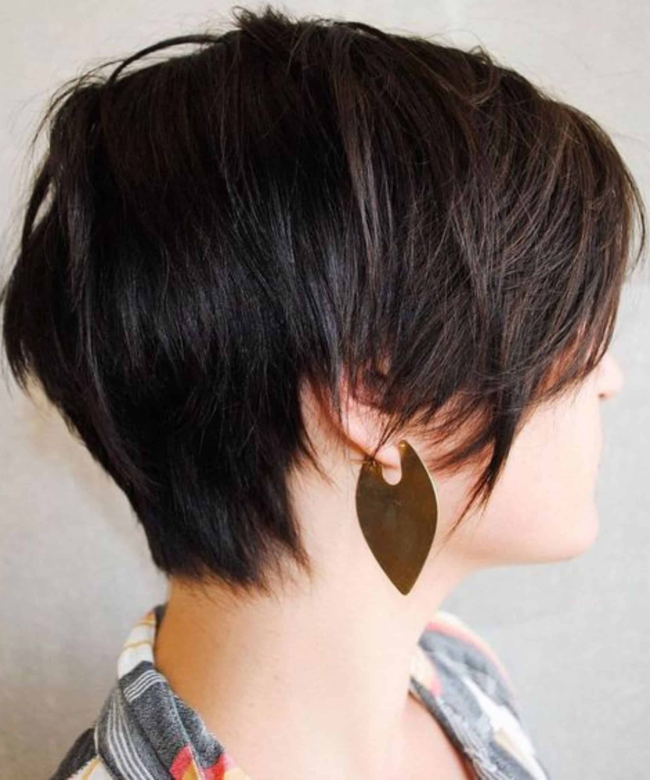 low maintenance long pixie haircut