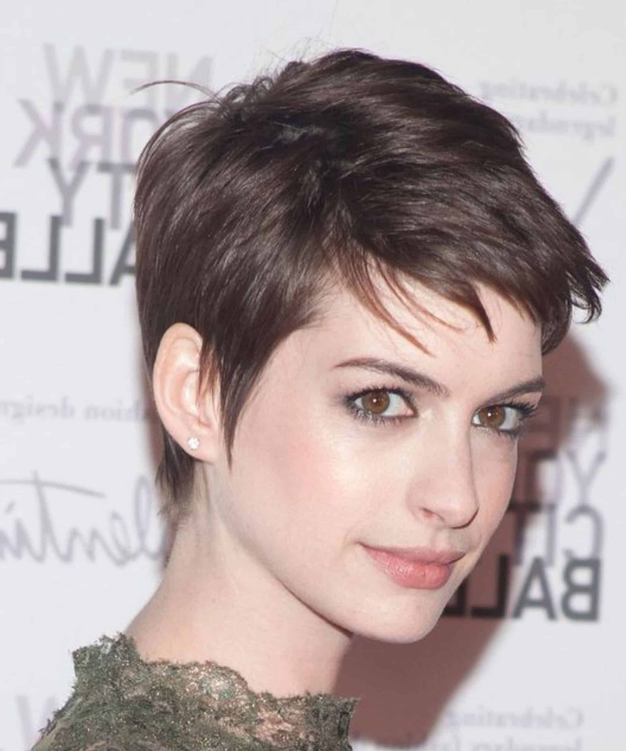 short anne hathaway pixie cut