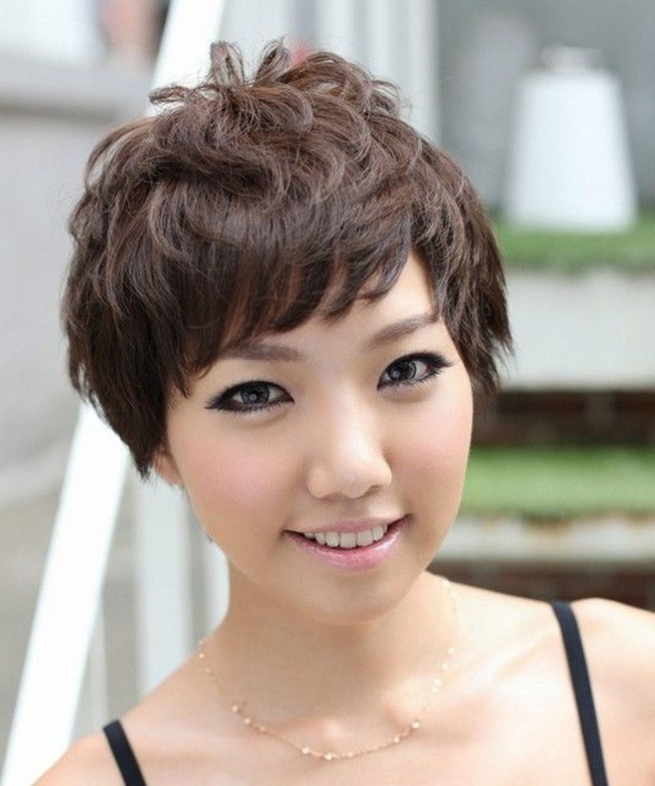 short asian female undercut
