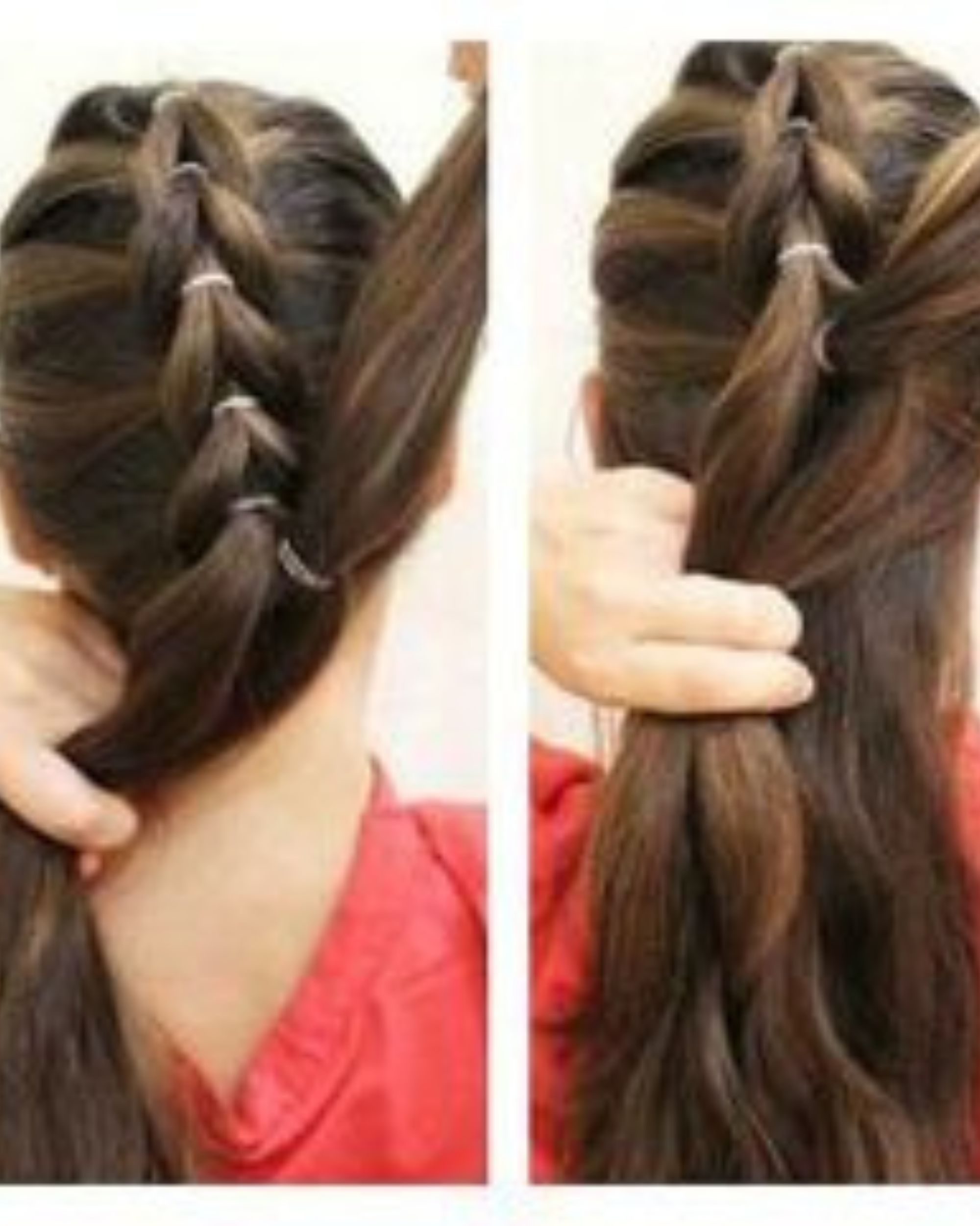 ponytail rubber band hairstyles