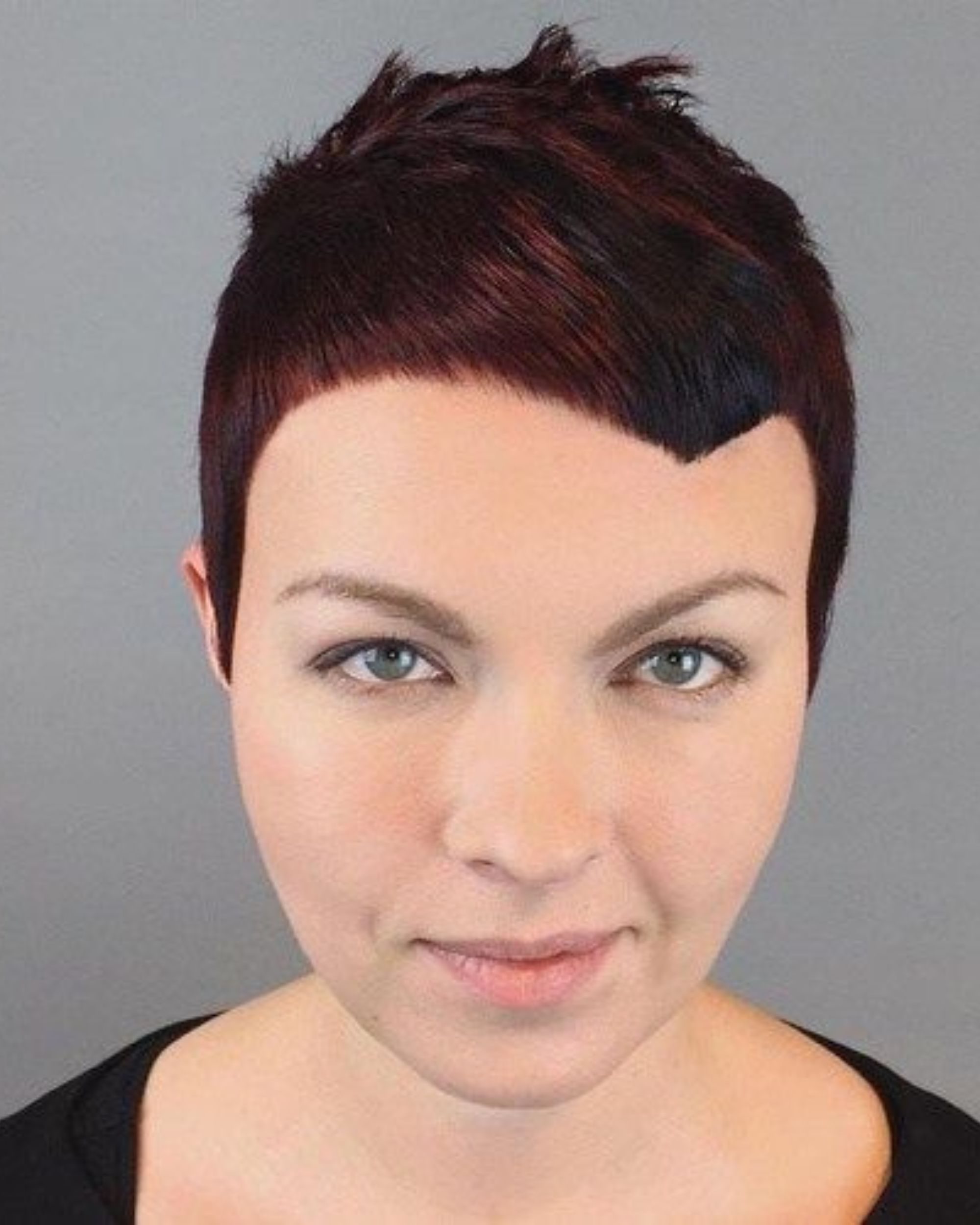 round face pixie cut plus size