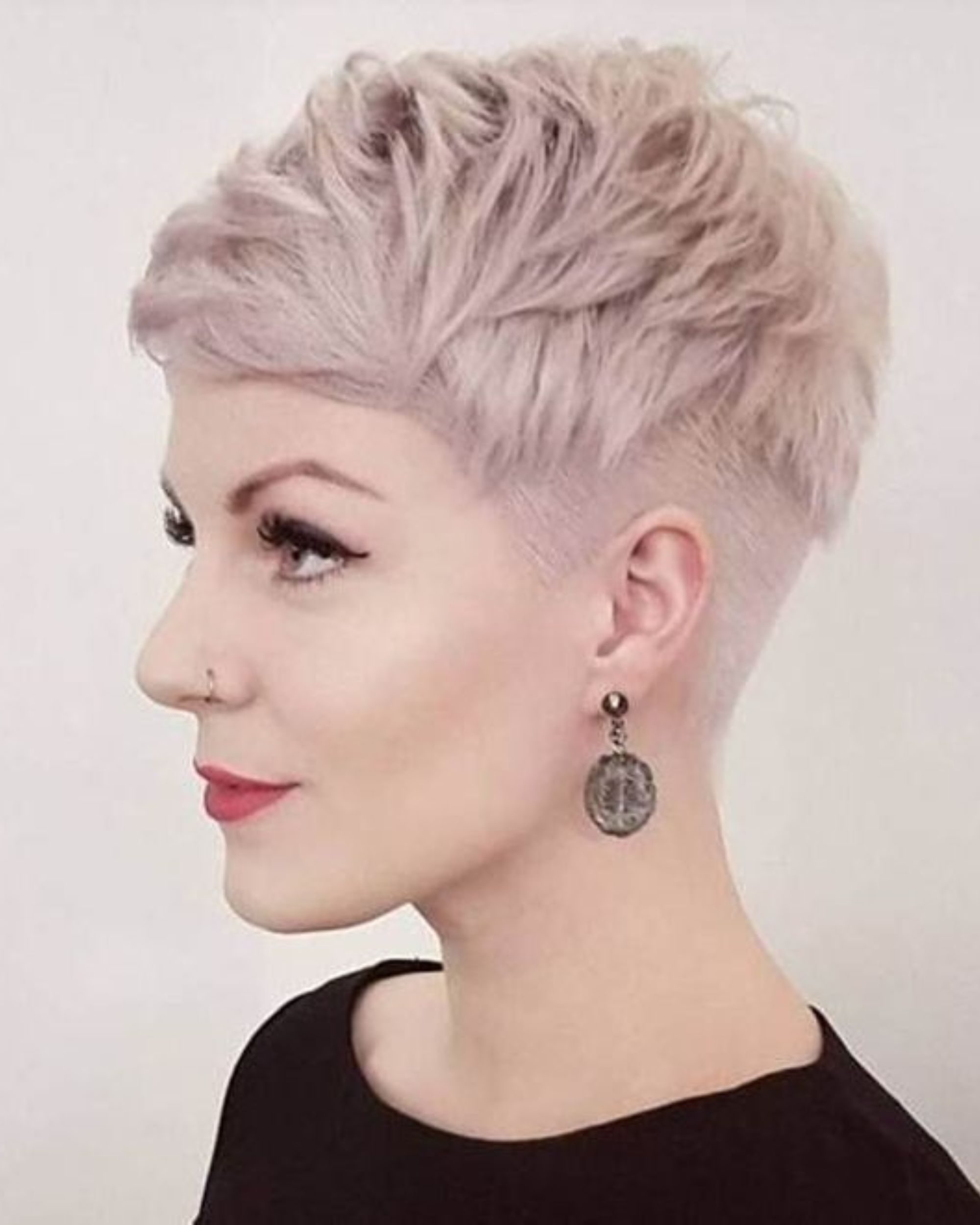 short hair pink hairstyles