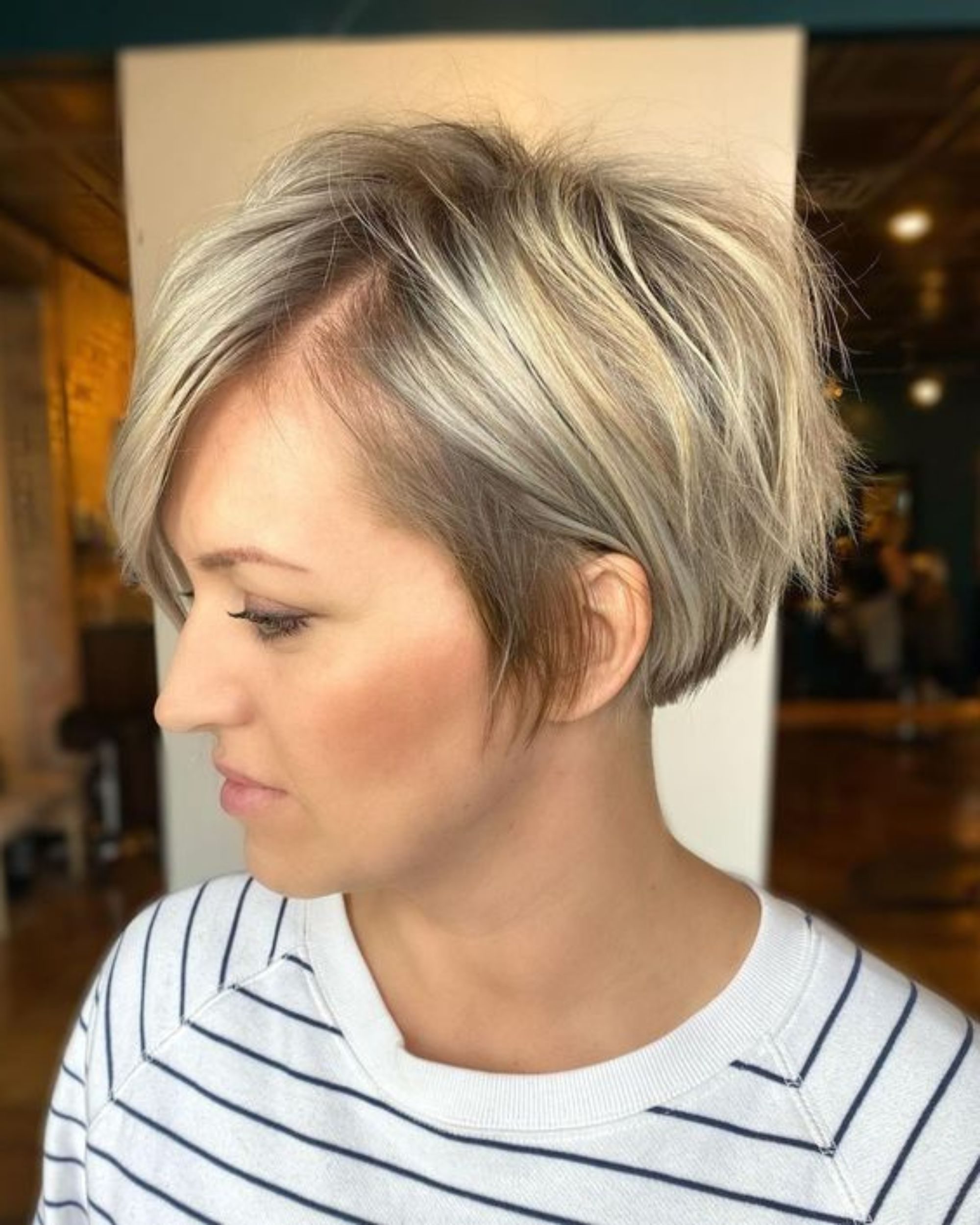 tapered haircut female