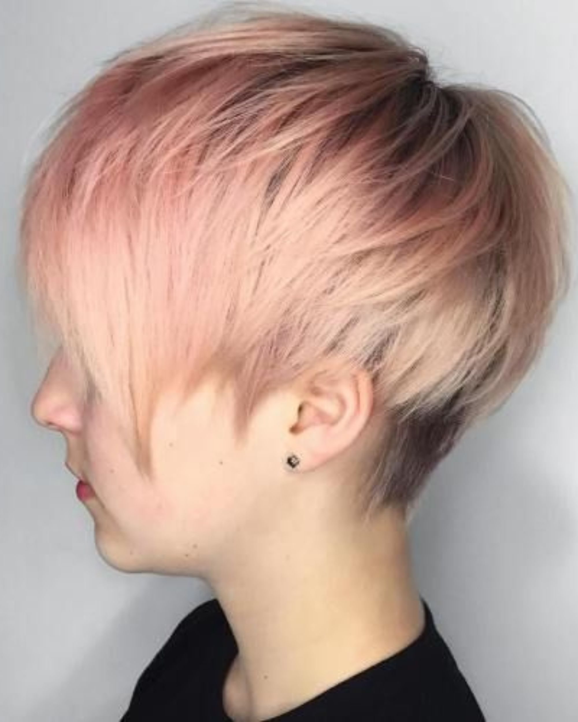 undercut pink singer hair