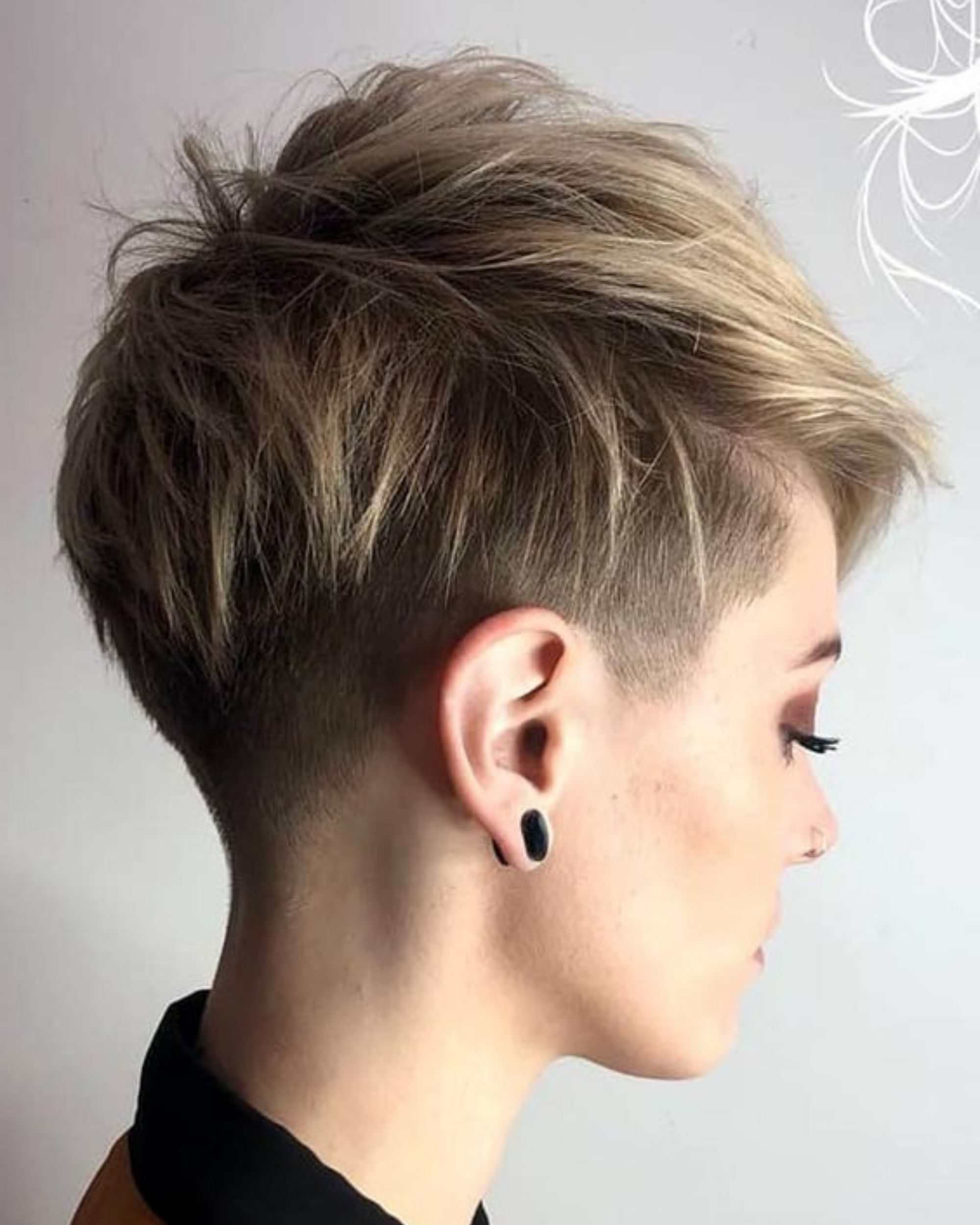 edgy rocker pixie cut