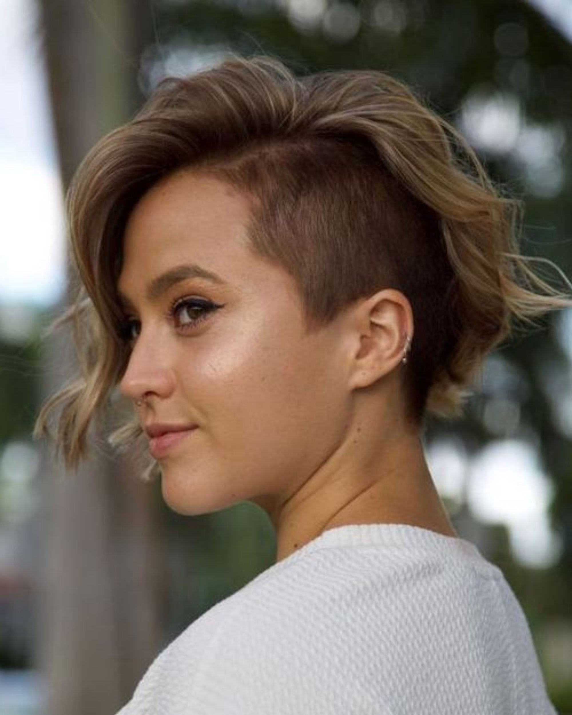 feminine undercut pixie