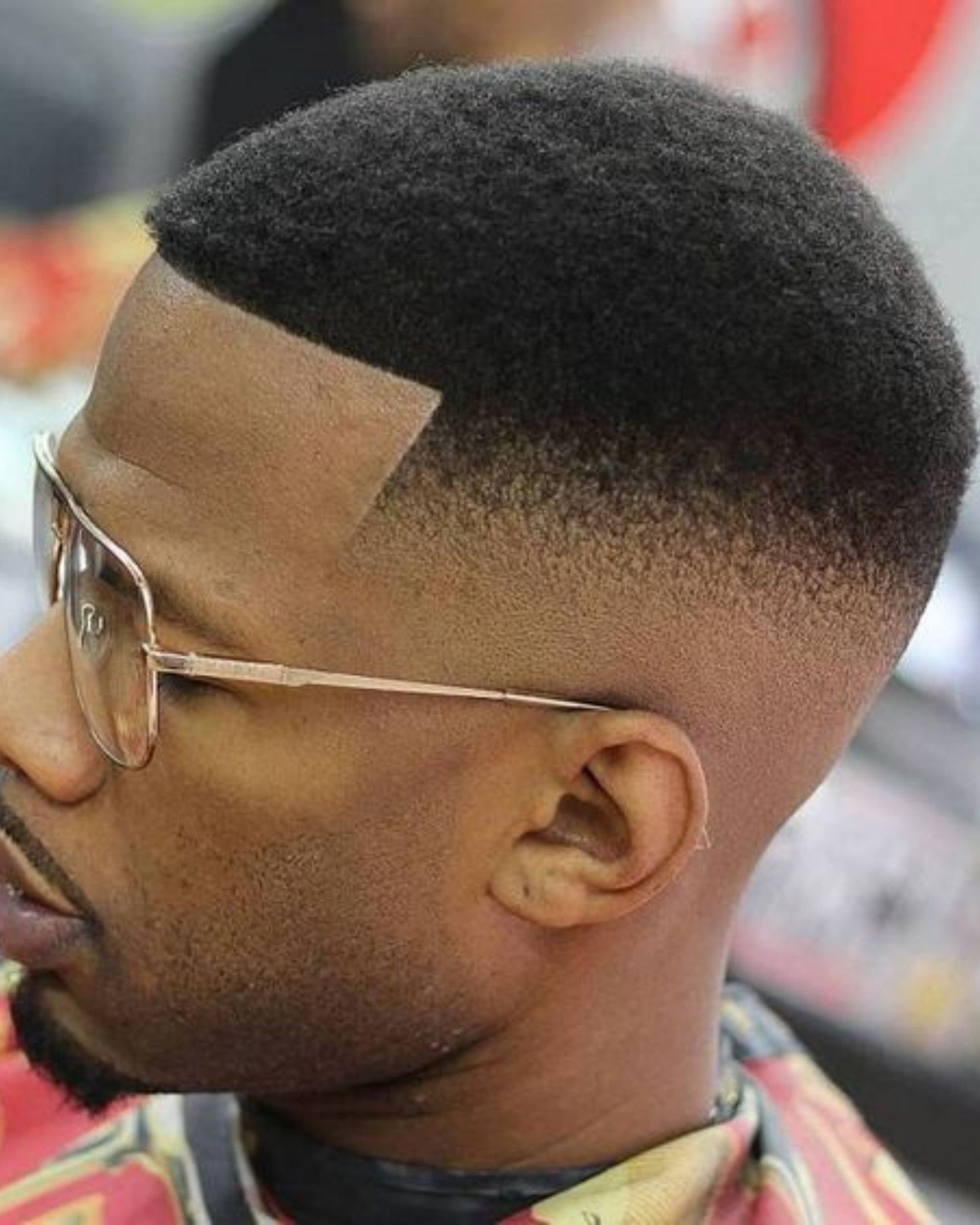 high fade haircut black man