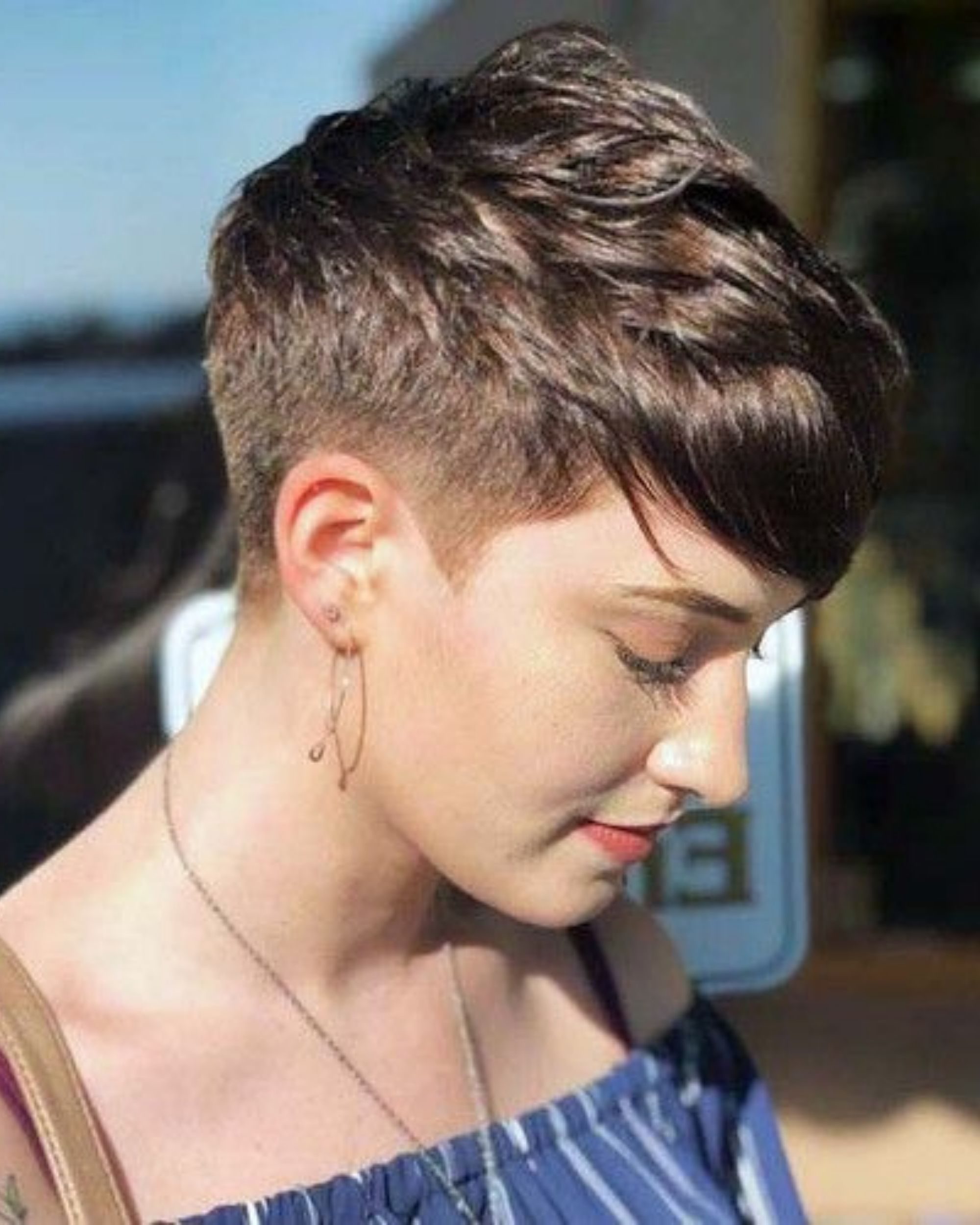 messy undercut pixie