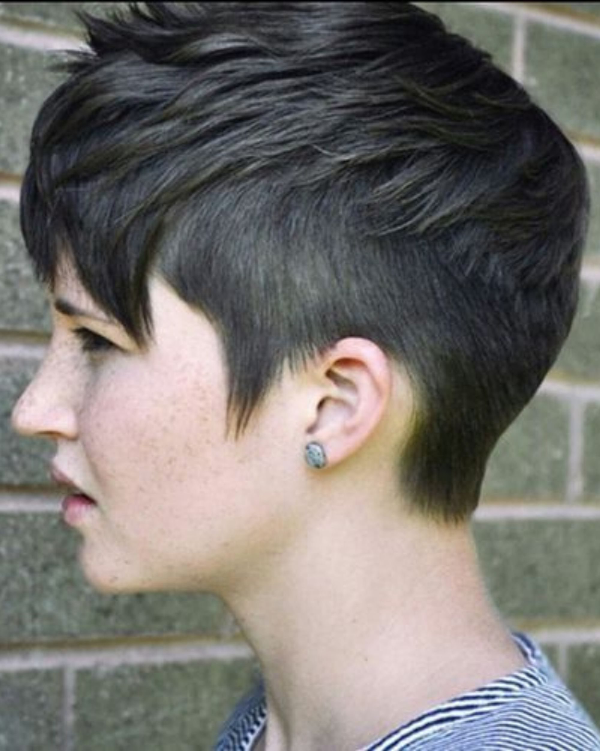 round face curly pixie cut