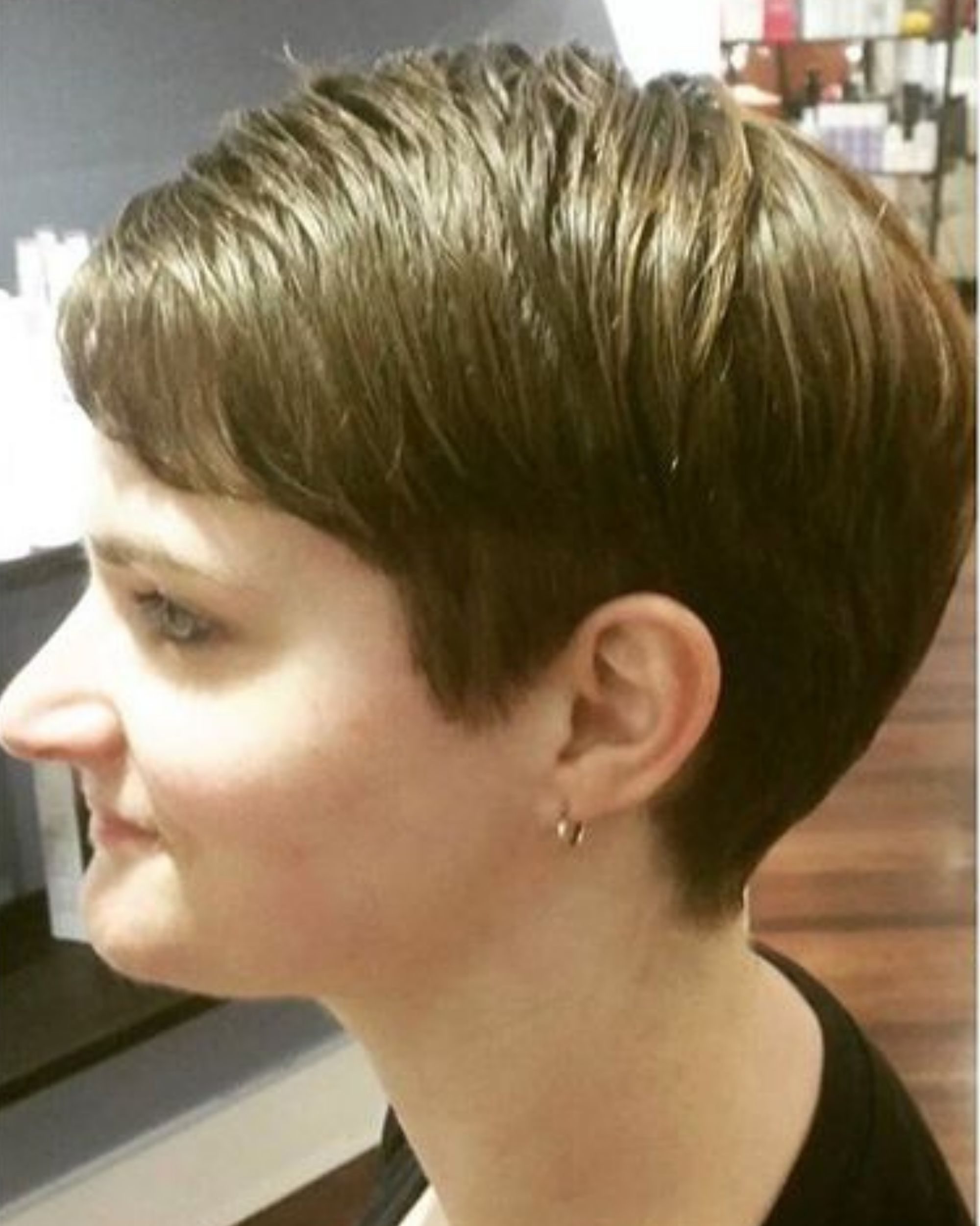 round pixie cut